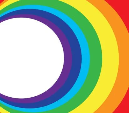 Space and rainbow circle background Stock Illustration