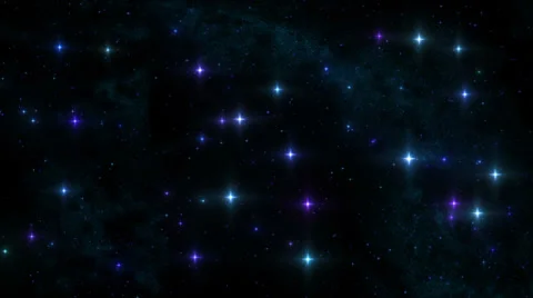 Space and star background. Blue/violet. Loopable. Stock Footage 36798505