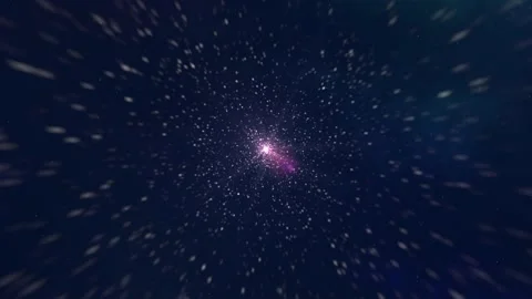 Space and time flight through the future loop Stock Footage 228617470