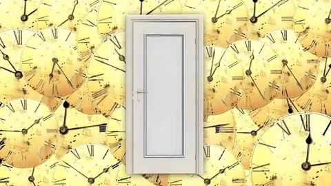 Space and time. The open door to space 库存影片 82895416