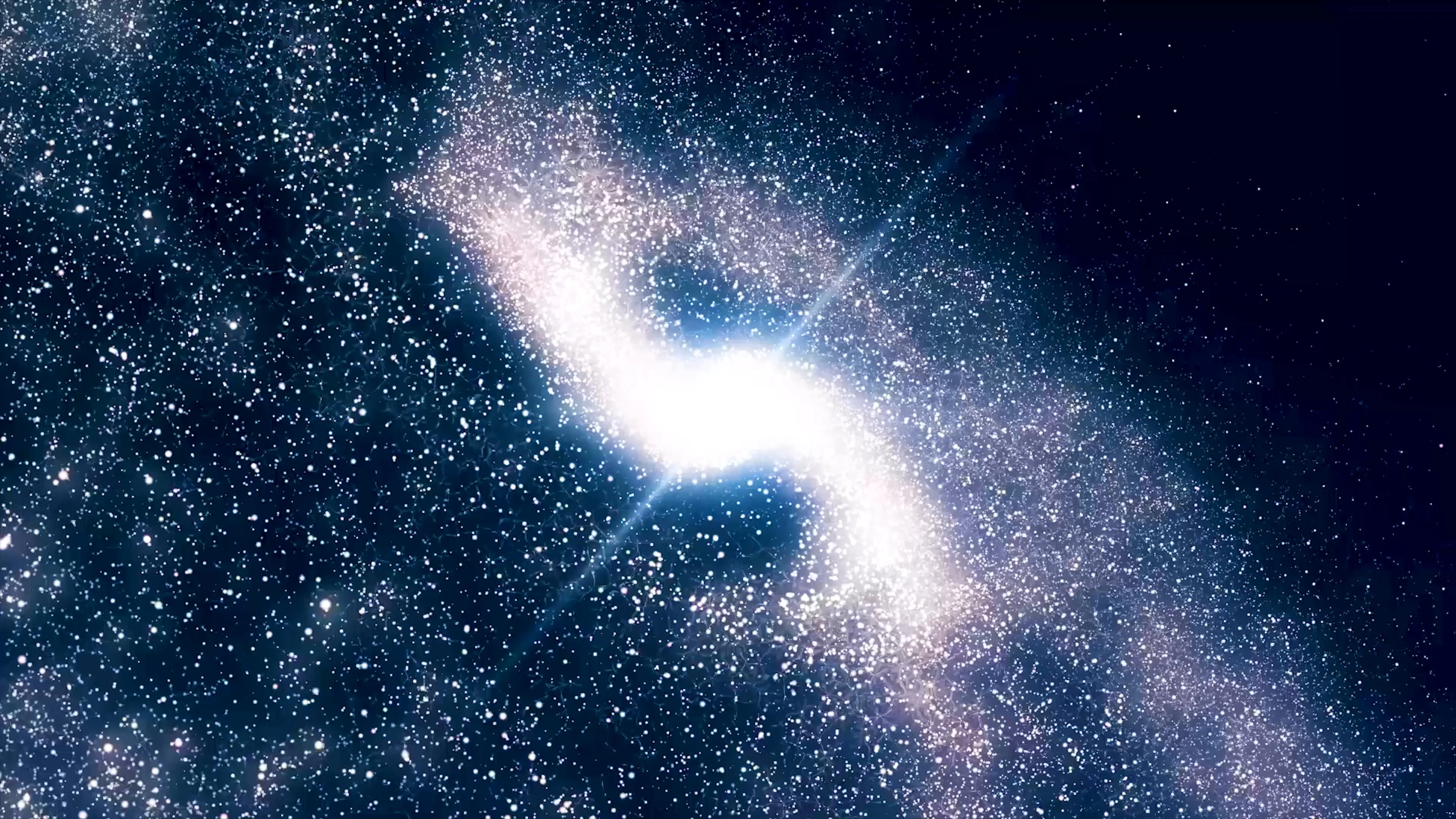 Space animation background with nebula, ... | Stock Video | Pond5