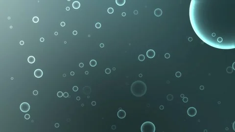 Space animation with bubbles Stock Footage 289078923