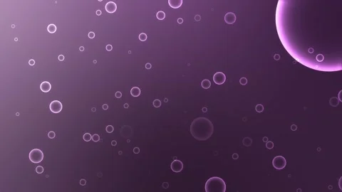 Space animation with bubbles Stock Footage 289080708
