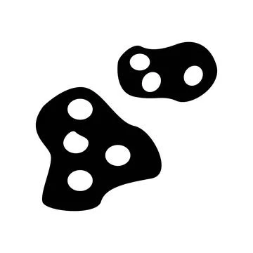 Space Asteroid Icon Vector Template EPS10 File Stock Illustration