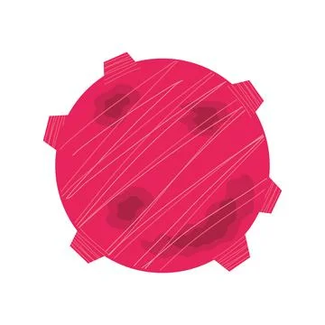 Space asteroid rock galaxy icon isolated vector 스톡 일러스트