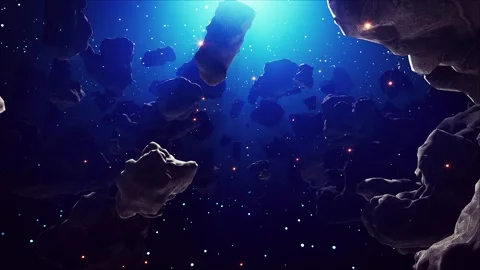 Space Asteroids 4k Stock Footage 318660292