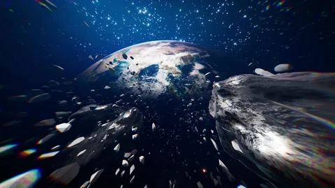 Space asteroids Stock Footage 234205012
