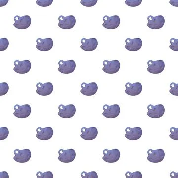Space asteroids seamless pattern creating cosmic background Illustrazione stock