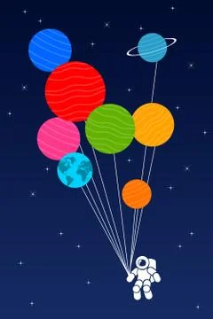 Space astronaut Illustrazione stock