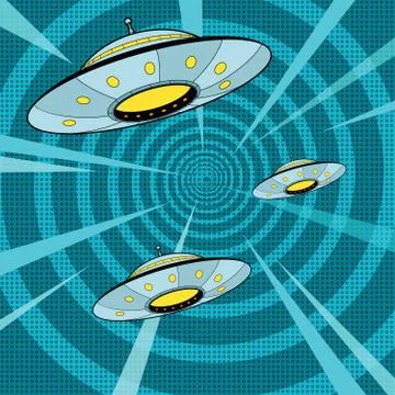 Space attack UFO Stock Illustration