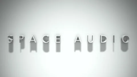 space audio 3D title animation with shad... | Stock Video | Pond5