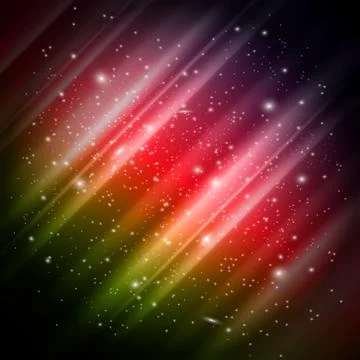 Space, aurora background Stock Illustration