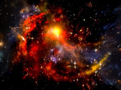 Space Backdrop Stock Illustration