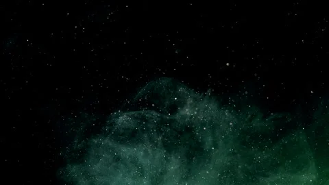 Space background with bokeh  4K Cosmic dust 3D Stock Footage 254318562