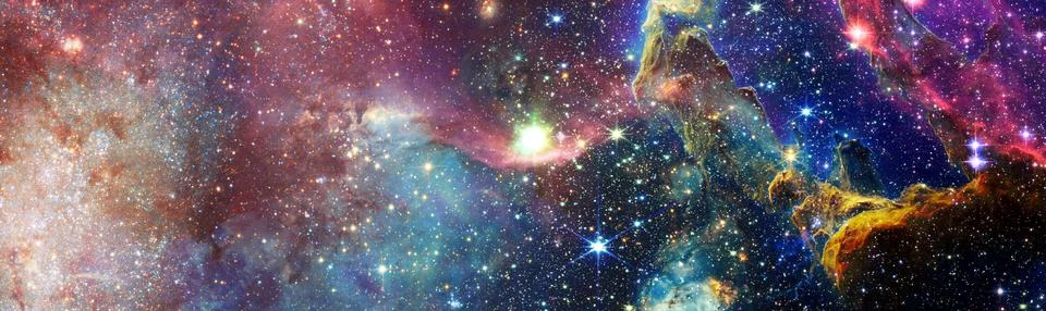 Space background.  Collage on space, science . Elements of this image furni.. 写真素材