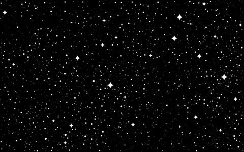 Space background. Cosmos texture on black backdrop. Dark universe with conste Stock Illustration