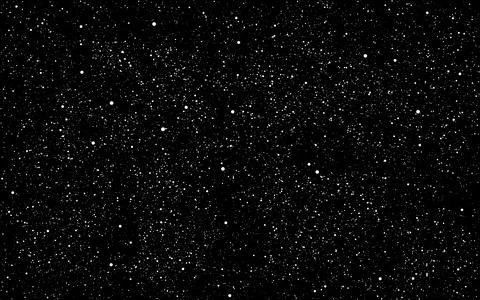 Space background. Dark cosmos texture and white stars. Realistic constellations Stock-Illustration