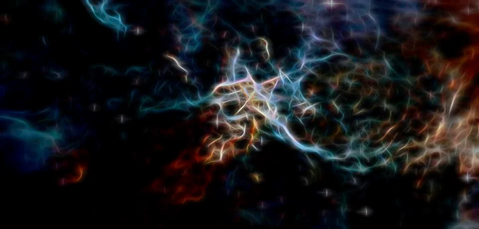Space background with dark matter. Elements of this image furnished by NASA Stock Illustration