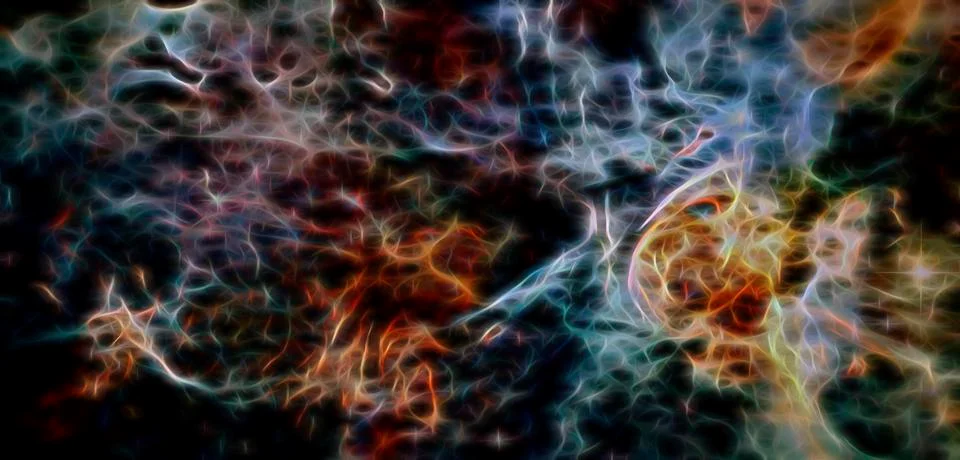 Space background with dark matter. Elements of this image furnished by NASA Stock Illustration