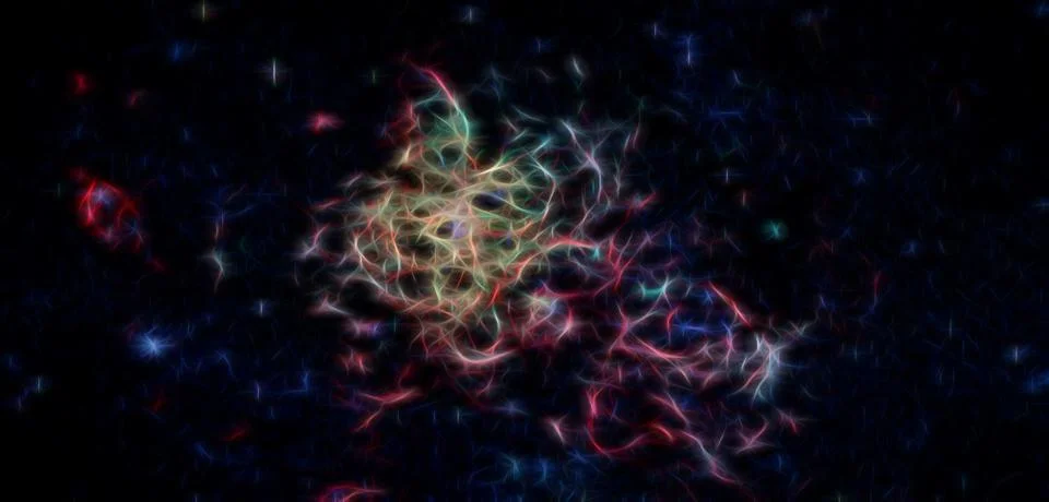 Space background with dark matter. Elements of this image furnished by NASA Stock Illustration