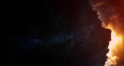 Space background. Elements of this image furnished by NASA. Stock Photos