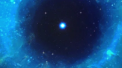 Space background. Fly through stars  in Helix Nebula. Stock Footage 92113830