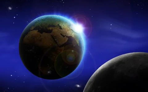 Space background Stock Illustration