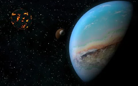 Space background Stock Illustration