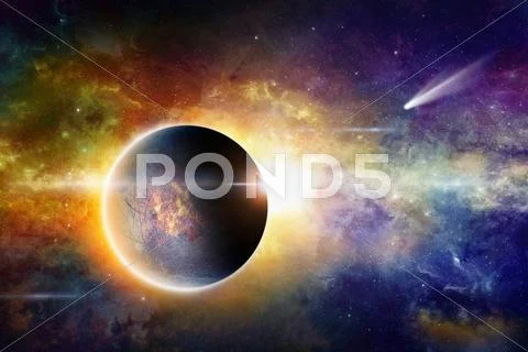 Space background Stock Illustration