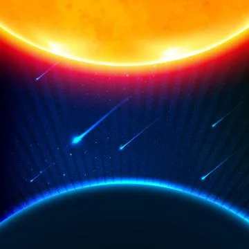 Space background Illustrazione stock