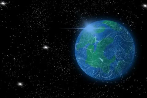 Space Background Illustration Stock-Illustration