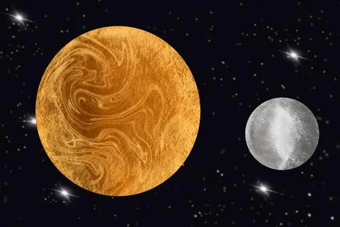 Space Background Illustration Stock-Illustration