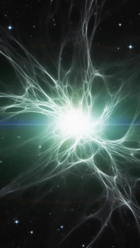 Space background with an image of a star that exploded and formed a nebula. Video stock 265806578