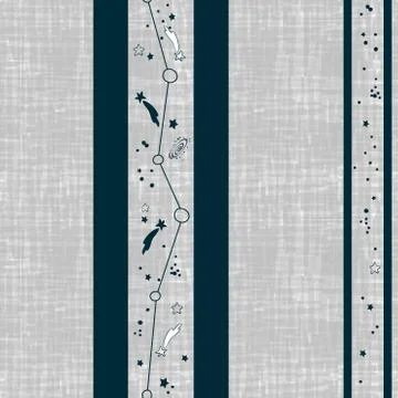 Space background for Kids wallpaper. Vector Seamless Pattern Illustrazione stock
