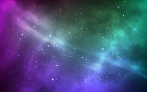 Space background. Magic stardust and shining stars. Bright milky way. Violet and Illustrazione stock