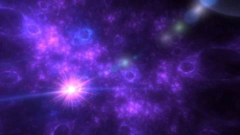 Space Background with Nebula and Stardust 動画素材 127758090