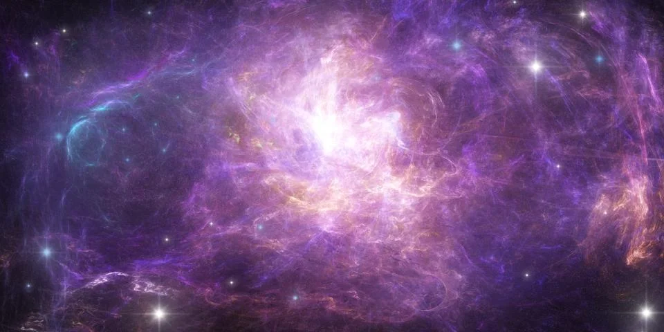 Space background, nebula Stock Illustration