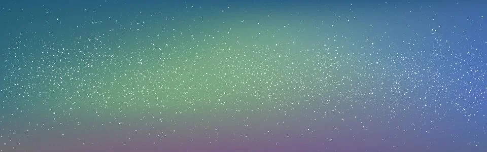 Space background. Northern Lights effect with stars. Color milky way wide ban Stock-Illustration