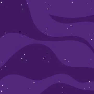 Space background. Outer space purple backdrop. Universe with stars. Vector il Illustrazione stock