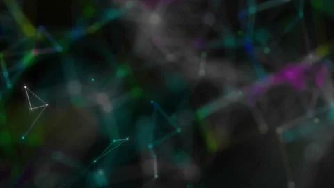 Space background with particles. Space azure dust with stars on black background Stock Footage 105424193