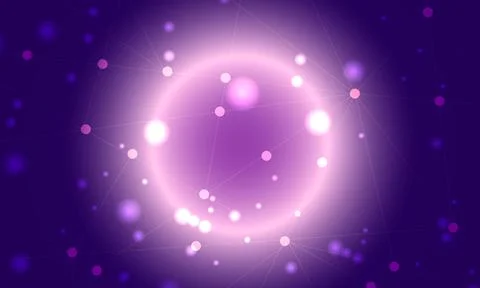 Space background with purple light. bright shine. Stock Illustration