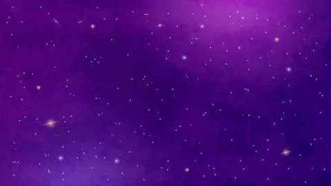 Space background with realistic nebula and shining stars Illustrazione stock