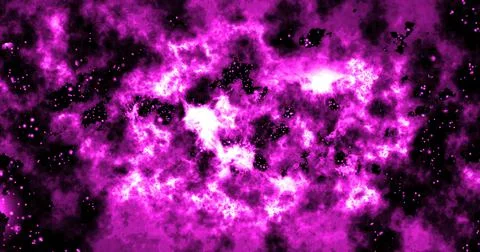 Space background with realistic nebula and shining stars. 库存插图