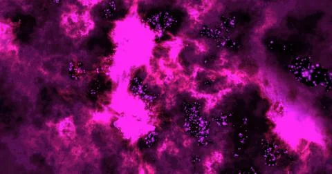 Space background with realistic nebula and shining stars. 库存插图