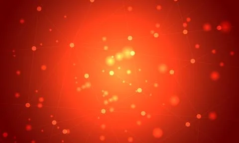 Space background with red light. bright shine. Stock Illustration