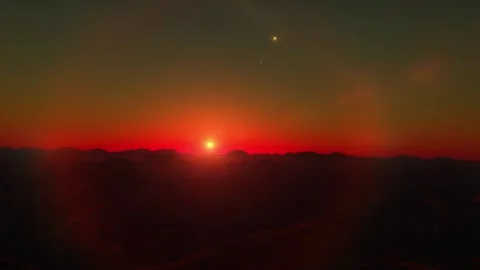 Space background rocky exoplanet Stock Footage 239414893