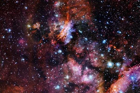 Space background with star field. Elements of this image furnished by NASA 库存照片
