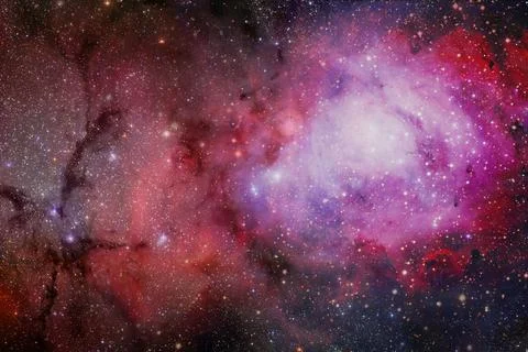 Space background with star field. Elements of this image furnished by NASA Foto stock