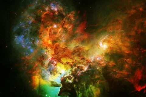 Space background with star field. Elements of this image furnished by NASA Stock Photos