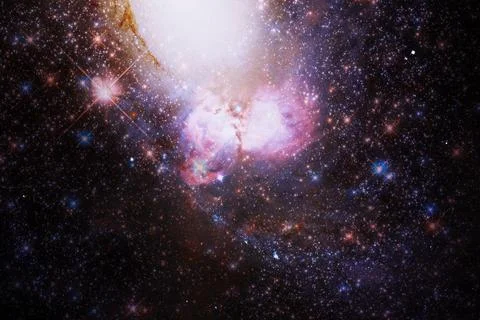 Space background with star field. Elements of this image furnished by NASA Stock Photos